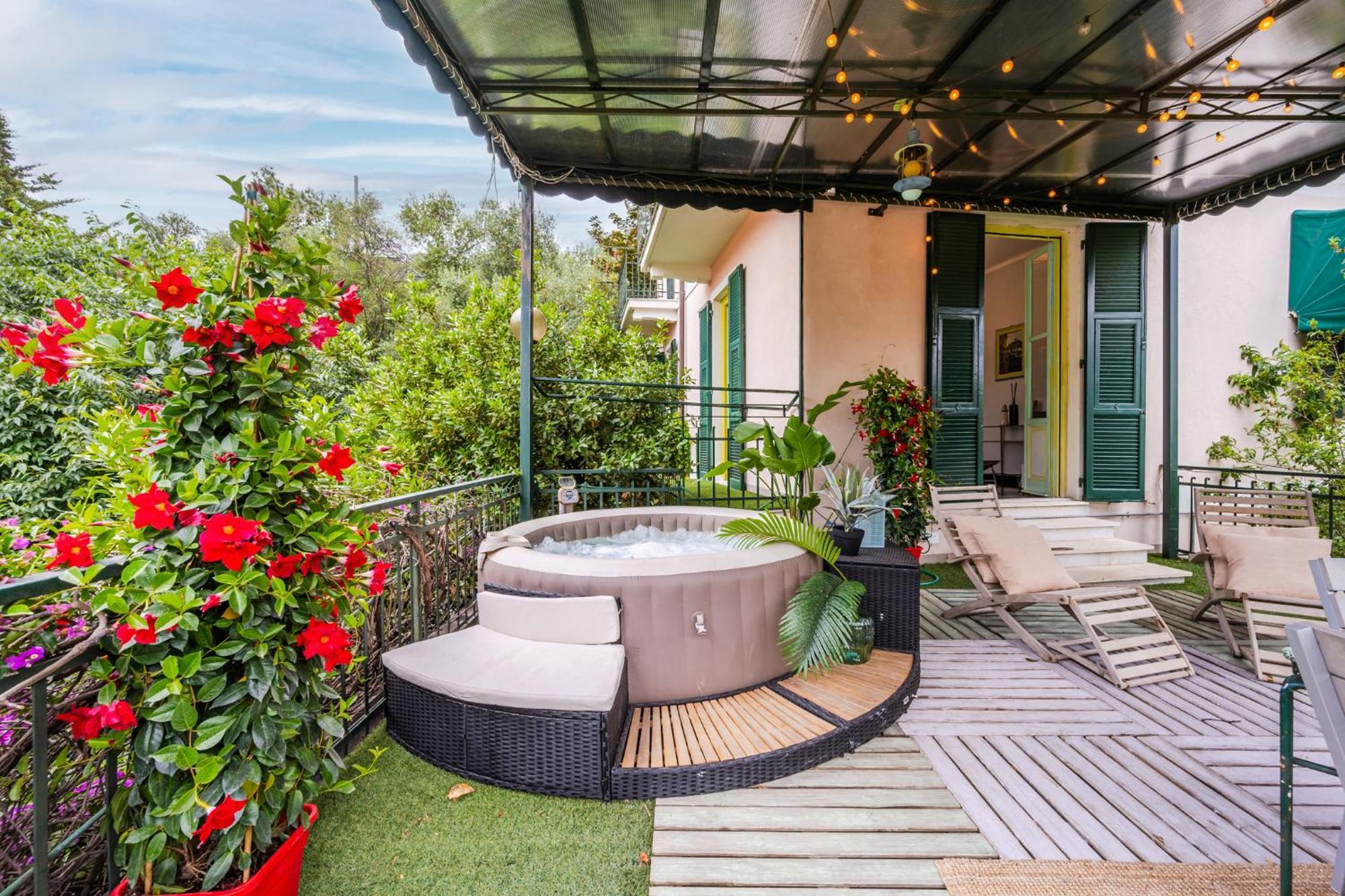 Terrazza Portofino Splendido Appartamento Con Piscina Idromassaggio - Parcheggio Gratis ซานตา มาร์เกอริตา ลีกูเร ภายนอก รูปภาพ