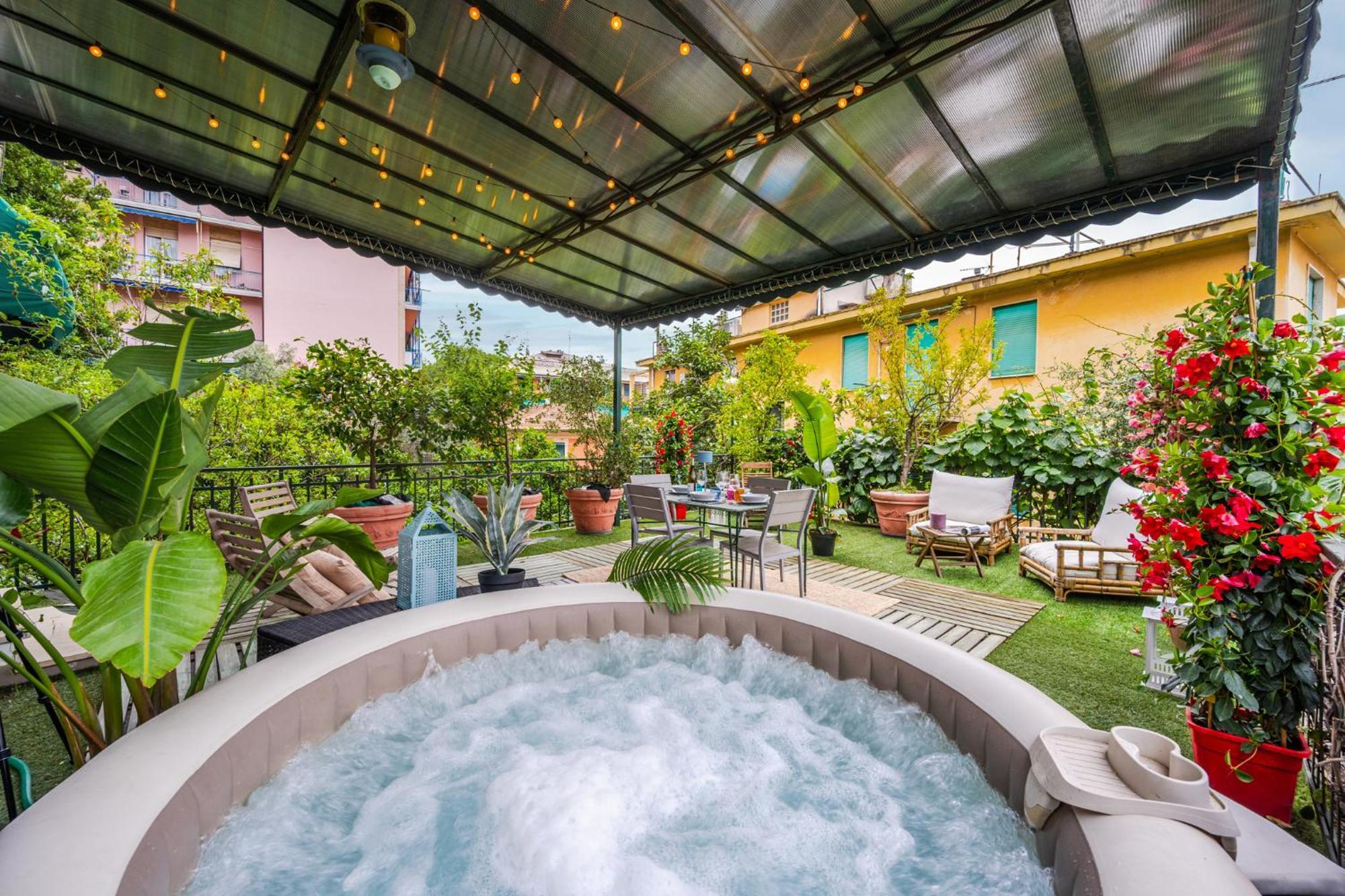 Terrazza Portofino Splendido Appartamento Con Piscina Idromassaggio - Parcheggio Gratis ซานตา มาร์เกอริตา ลีกูเร ภายนอก รูปภาพ