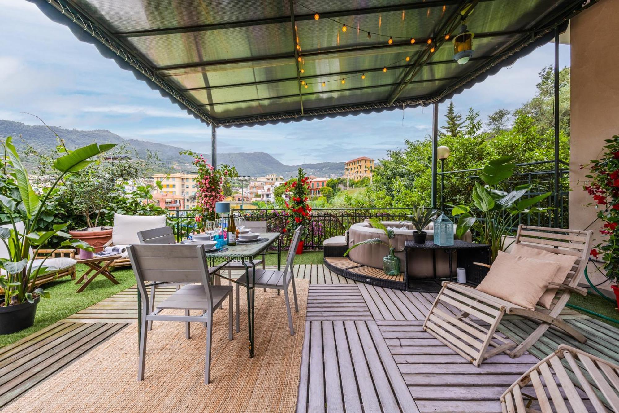 Terrazza Portofino Splendido Appartamento Con Piscina Idromassaggio - Parcheggio Gratis ซานตา มาร์เกอริตา ลีกูเร ภายนอก รูปภาพ